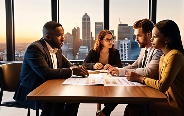 **

A diverse group of people collaborating around a table, reviewing financial documents and strategic plans. The atmosphere is positive and focused. In the background, a cityscape representing the community they serve.  Style: Realistic, warm lighting.

**